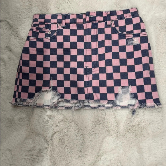 FREE PEOPLE
Printed Elodie Denim Mini skirt Sz : 10 - Picture 7 of 12